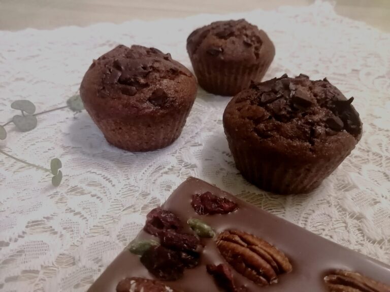 vláčné muffiny s čokoládou