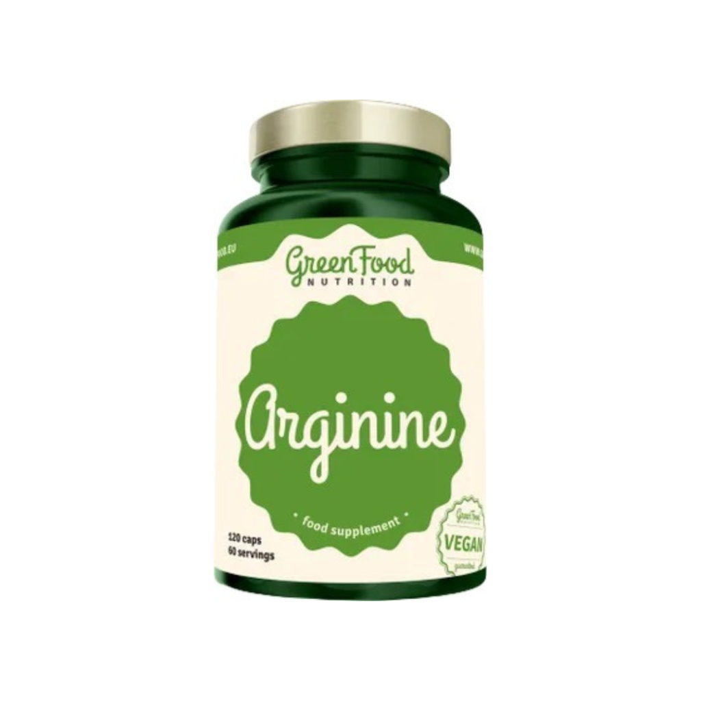L-arginin od A do Z: účinky, zkušenosti, dávkování GreenFood Nutrition Arginin 120 kapslí
