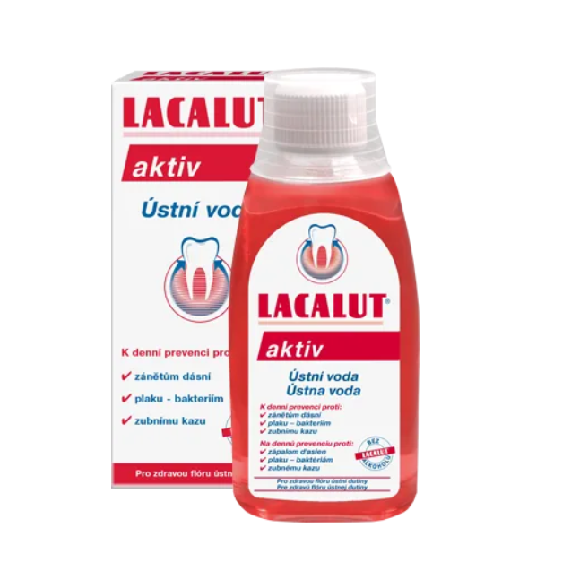 Bílý povlak na jazyku: Víte, co signalizuje bílý jazyk? Lacalut Ústní voda Aktiv 300 ml