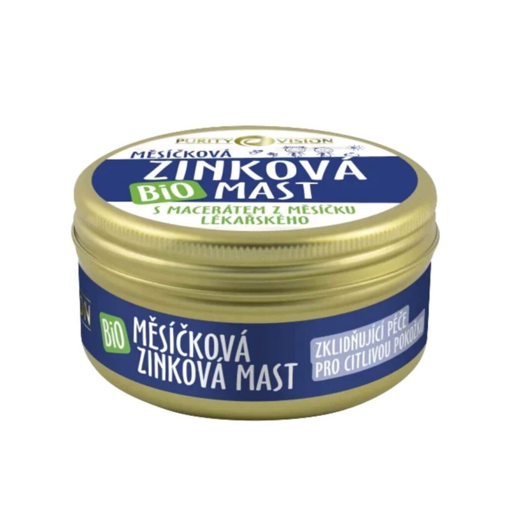 Akné na hýždích: Zatočte s pupínky na zadku jednou provždy! Purity Vision Organická měsíčková zinková mast 150 ml