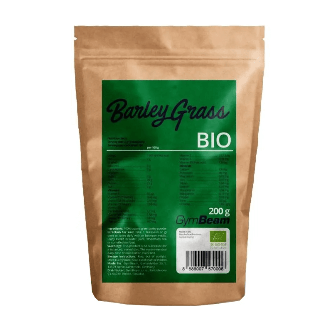 GymBeam BIO zelený ječmen 200 g