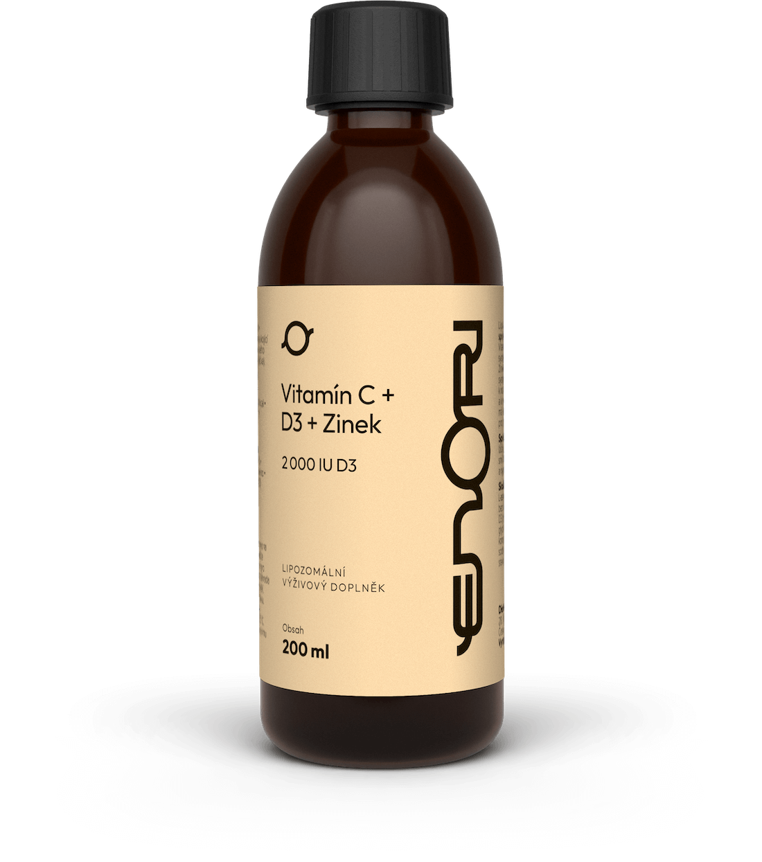 Lipozomální vitamín C + D3 + Zinek, Enori