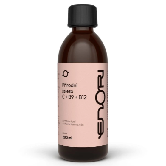 Co nejíst v těhotenství: Seznam zakázaných potravin Enori lipozomální Železo+C+B9+B12, 200 ml